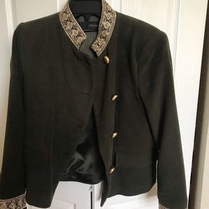 Zara military style blazer. Green color.